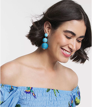 Maxi Brinco Com Bolsa De Linha Azul