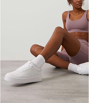 Tênis Cano Baixo Com Recortes Branco