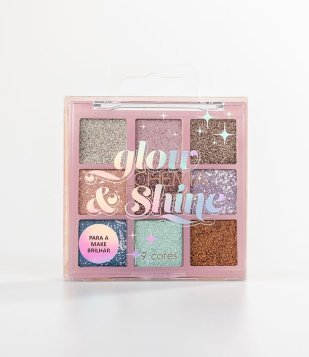 Paleta De Sombras 9 Cores Glow E Shine Alchemia 13,5g