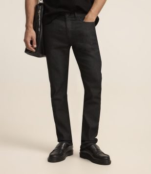Calça Slim Jeans com Elastano Preto