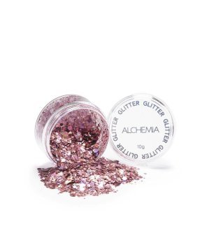 Glitter Em Pó Alchemia Rosa Holográfico 10g
