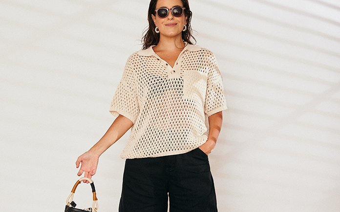 O guarda-roupa urbano de Pam Barja  vai ao litoral