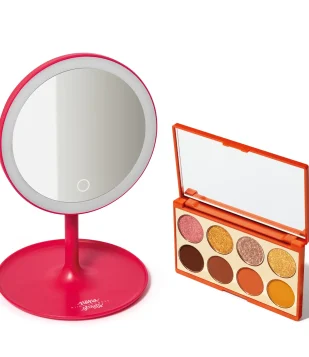 Combo Niina Secrets: Palette De Sombras Orange 5,6g + Espelho De Maquiagem Com Led