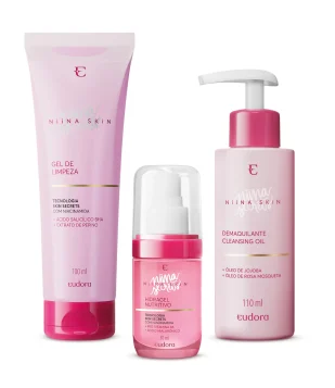 Combo Niina Skin: Cleasing Oil + Hidra Gel + Gel De Limpeza