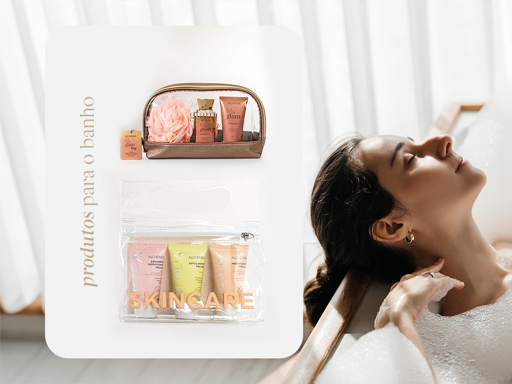 kit para banho relaxante