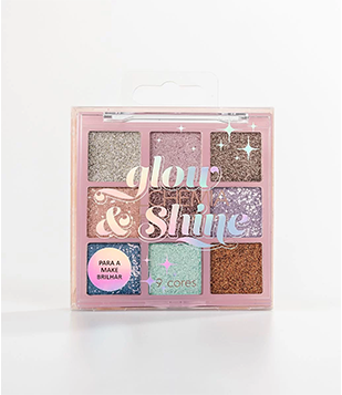Paleta De Sombras 9 Cores Glow E Shine Alchemia 13,5g