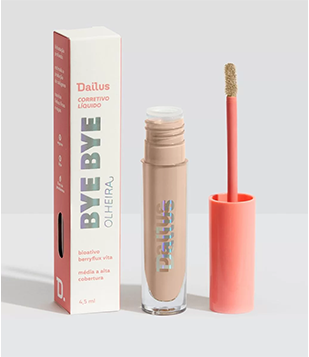 Corretivo Líquido Bye Bye Olheira Dailus D2 Claro