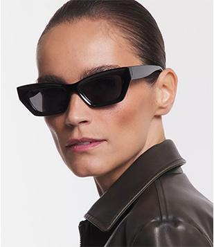 Óculos De Sol Quadrado Com Lentes Fume Preto