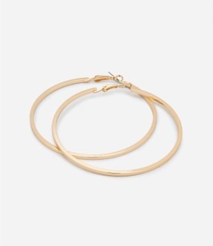 Brinco Argola Média Fechada Dourado