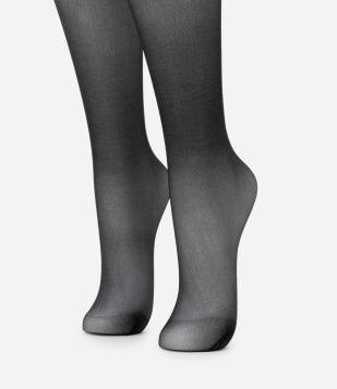 Meia Calça Poliamida Liso Fio 6 Invisível Lupo Preto
