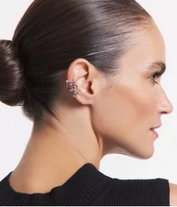 KIT 03 EAR CUFF EM STRASS COM DETALHES VARIADOS