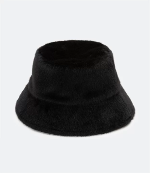 Chapéu Bucket Com Pelinhos Preto
