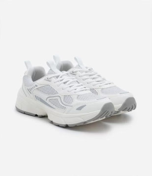 Tênis Jogging Em Material Sintético Com Detalhes Laterais Branco