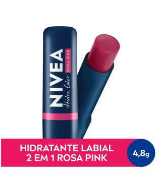 Hidratante Labial Hidra Color 2 Em 1 Nivea 4,8g