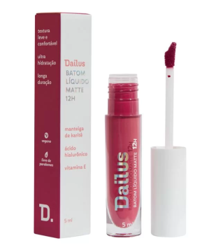 Batom Líquido Matte 12 Horas Dailus Magenta