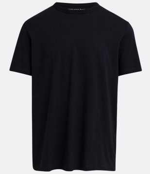 Camiseta Comfort Em Algodão Pima Com Manga Curta Preto