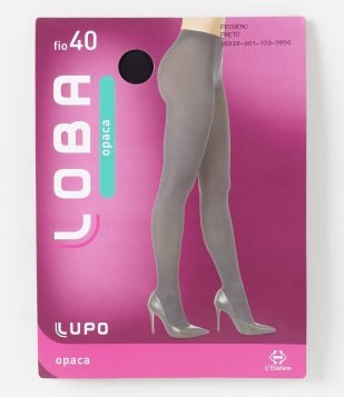 Meia Calça Loba Opaca Fio 40 Lupo Preto