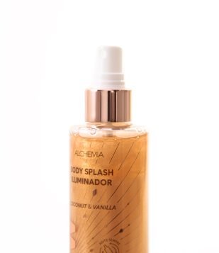 Body Splash Iuminador Glow Coconut & Vanilla Dourado Alchemia 200ml