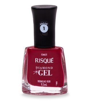 Esmalte Diamond Gel Risqué Vermelho Rubi