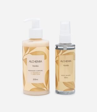 Kit Corporal Vanilla com Hidratante Corporal 200ml + Body Splash 100ml Alchemia KIT