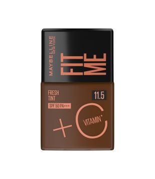Base Liquida Maybelline NY Fit Me Fresh Tint com Vitamina C e FPS50 COR 11,5