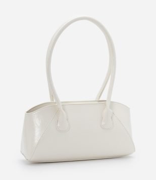 Bolsa Baguete em PU Glossy U