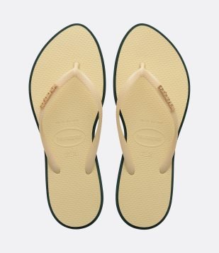 Chinelo Point Havaianas com Sola Bicolor Amarelo