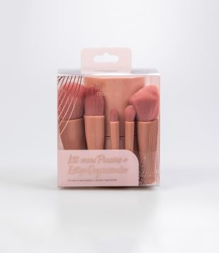 Kit Mini Pincéis + Estojo Organizador Alchemia Bege
