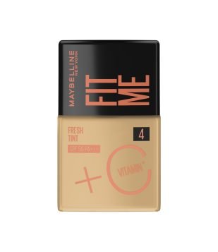 Base Liquida Maybelline NY Fit Me Fresh Tint com Vitamina C e FPS50 COR 04