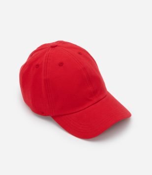 Boné Aba Curva Básico em Sarja Vermelho