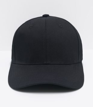 Boné Aba Curva Básico com Fechamento Strapback Preto