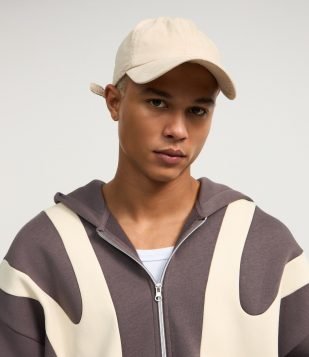 Boné Aba Curva em Algodão com Strapback Bege