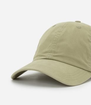 Boné Dad Hat em Sarja com Aba Curva Verde