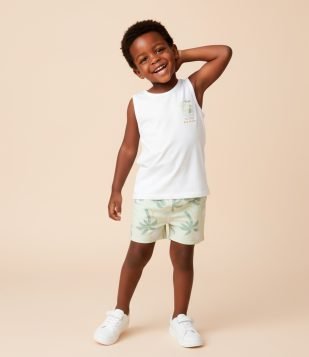 Conjunto Infantil com Estampa de Praia