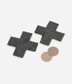 Protetor de Seios em Silicone com Glitter Anthracite