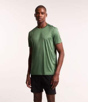Camiseta Esportiva Tecnologia Dry com Estampa Heat Print Verde Claro