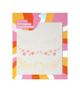Cartela Tatuagens Temporárias Multicores 2