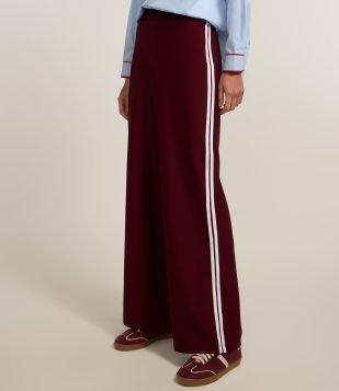 Calça Sportcore em Alfaiataria com Detalhe Lateral Vermelho