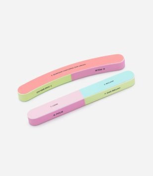 Kit com 2 Lixas 7 em 1 Polidora de Unhas Alchemia Multicores