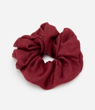 Maxi Scrunchie Acetinado Vermelho