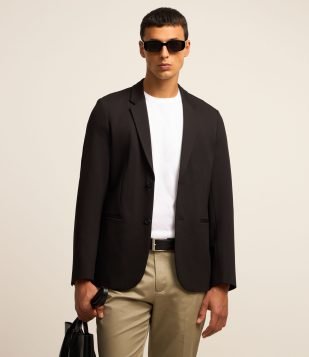Blazer Super Slim Performance Sem Forro Preto