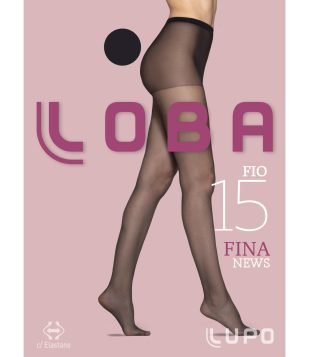 Meia Calça Loba em Microfibra Fio 15 Lupo Preto