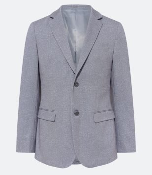 Paletó Super Slim Performance com Bolsos Cinza