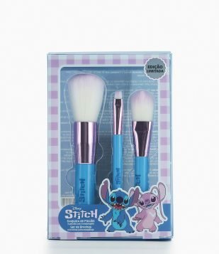 Conjunto de Pinceis para Maquiagem Stitch Ed. Limitada Azul