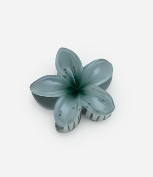 Piranha de Cabelo em Formato de Flor Jasmin Verde