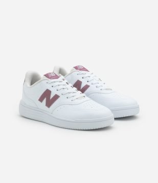 Tênis Casual BB80 New Balance Branco-Rosa