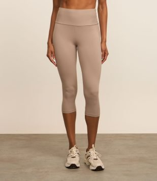 Calça Legging Corsário Esportiva em Microfibra Chumbo