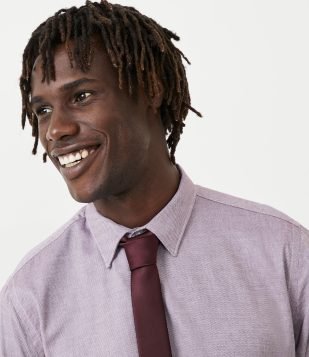 Gravata Slim Básica Acetinada Vermelho