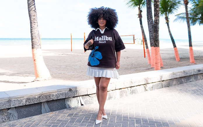 Joicy Eleiny mostra como usar oversized no dia a dia