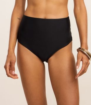 Biquíni Calcinha Hot Pants em Microfibra Básica Preto